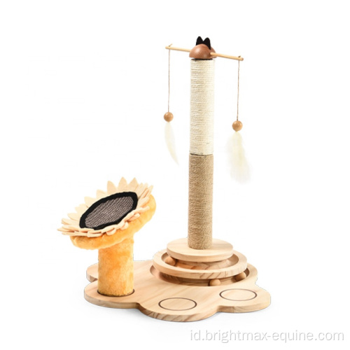 Desain baru kucing goresan goresan panjat pohon kucing toy goresan menara